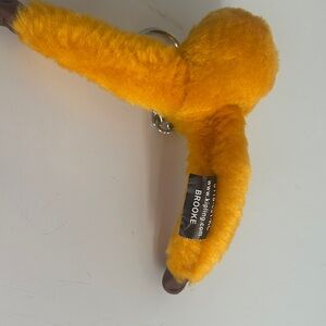 Kipling Golden Plush Monkey Keychain